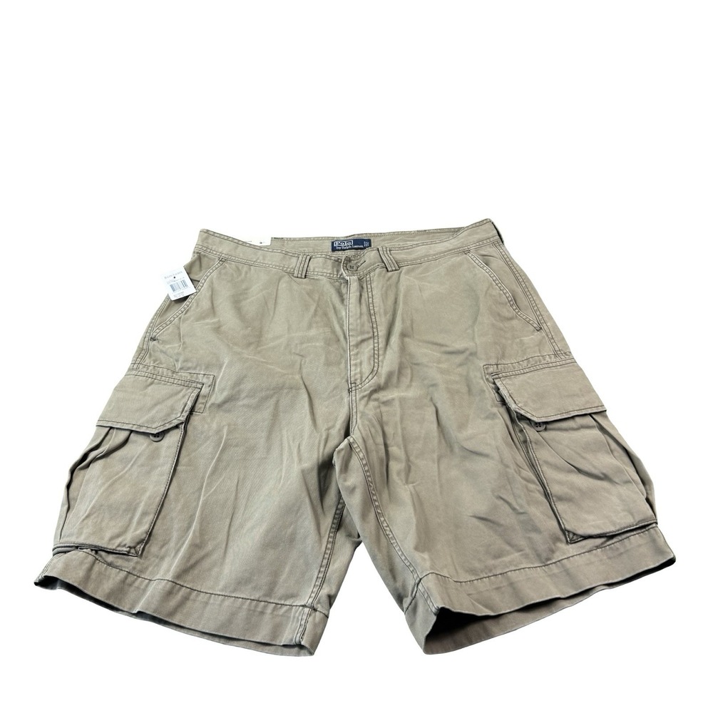 Polo Ralph Lauren Brown Gellar Fatigue Cargo Shorts Mens 38 NWT VTG Chino